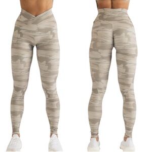 alphalete tan camo leggings